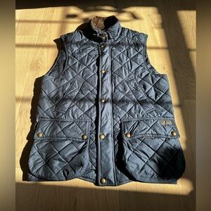 Polo Ralph Lauren Quilted Vest with Leather and Corduroy Trim